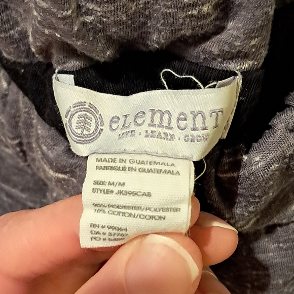 Maxi skirt with side slit, small, Heather grey, elastic waist band - Picture 3 of 4